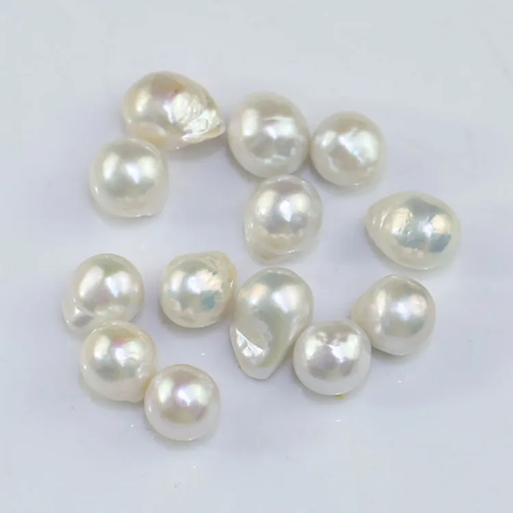 10-11mm 3A Baroque Irregular Good Quality White Edison Zhuji Pearl Farm Natural Freshwater Pearls From China