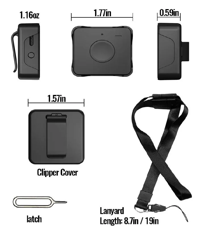 Concox IP65 waterproof handheld portable jimi 4g personal gps tracker Qbit M for kids students