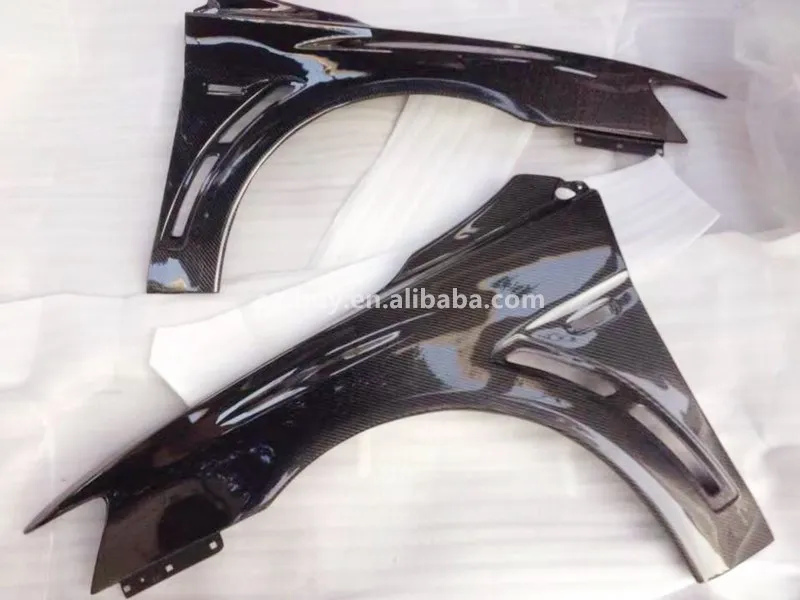 A Pair Carbon Fiber Fenders For Mitsubishi Lancer 20092015 Evo Front