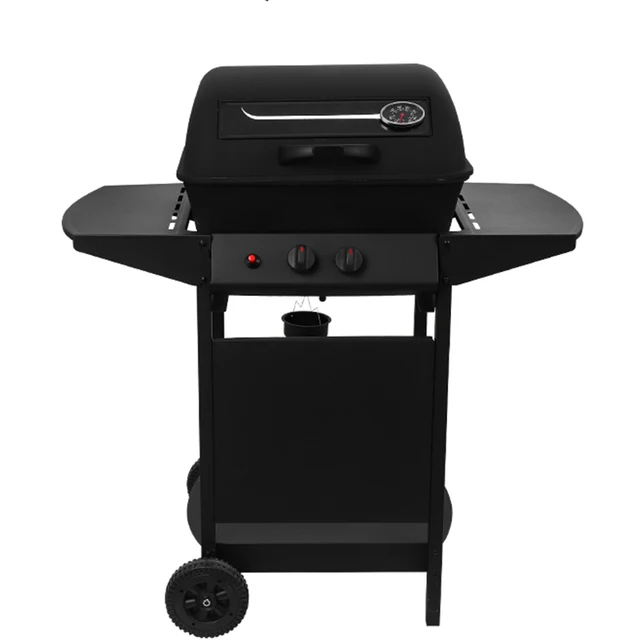 Home garden Portable gas grill outdoor barbecue  trolley gas bbq grill with visible window design