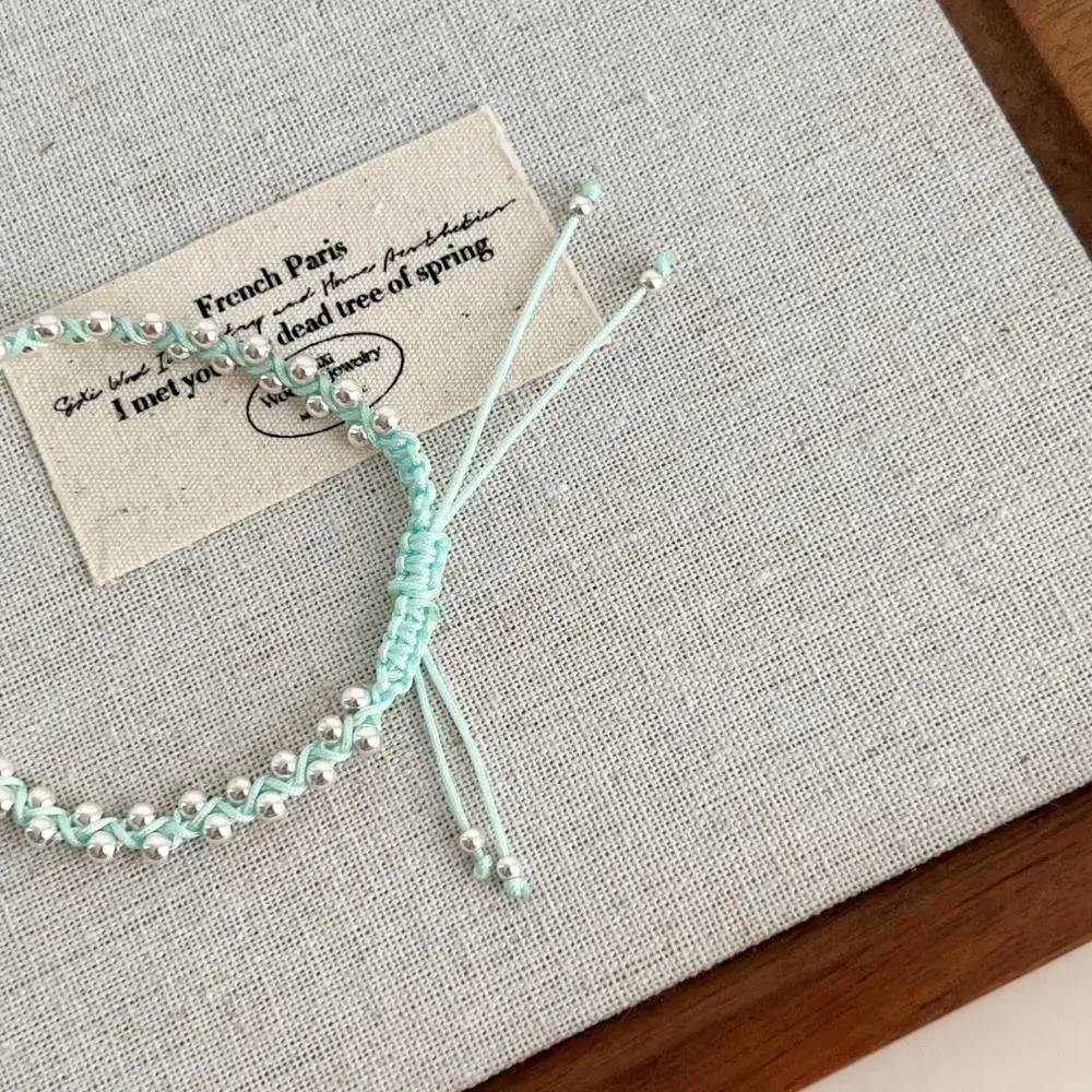 KAKODIY new rope chain adjustable 925 sterling silver jewelry bead bracelet suitable for women detail 8