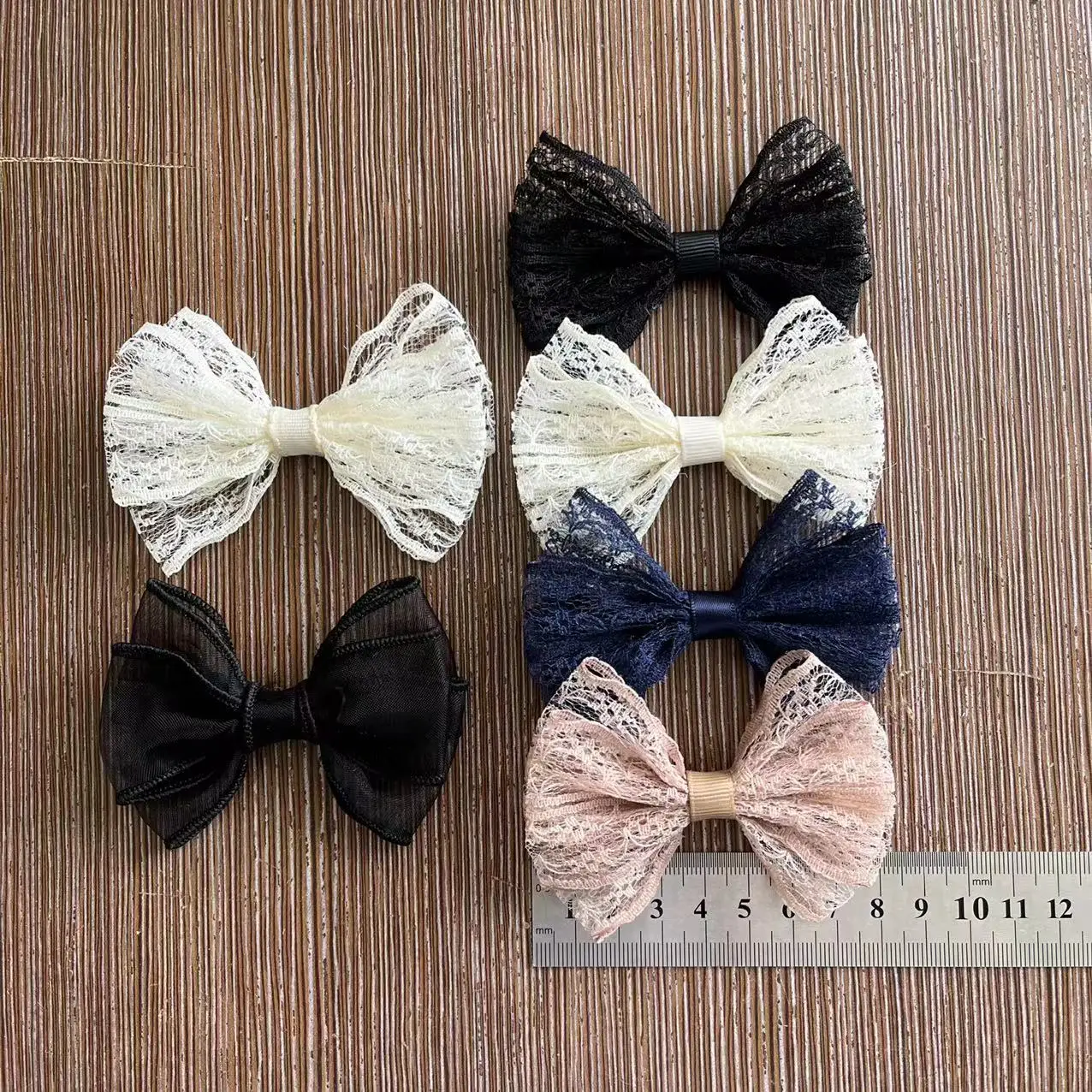 Custom Lace Hair Bow With Clips And Wholesale Lace Bow With Clips And ...