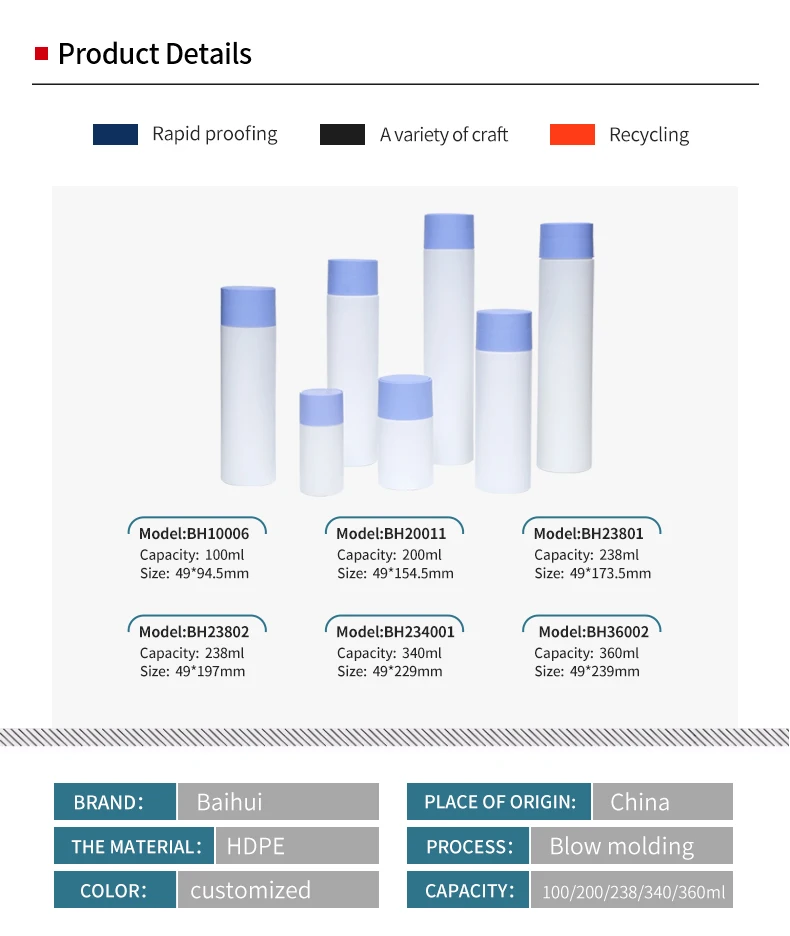 Custom 100ml 200ml 300ml Unique Empty Luxury Body Wash Shampoo Hdpe Cosmetic Packaging Plastic Bottle
