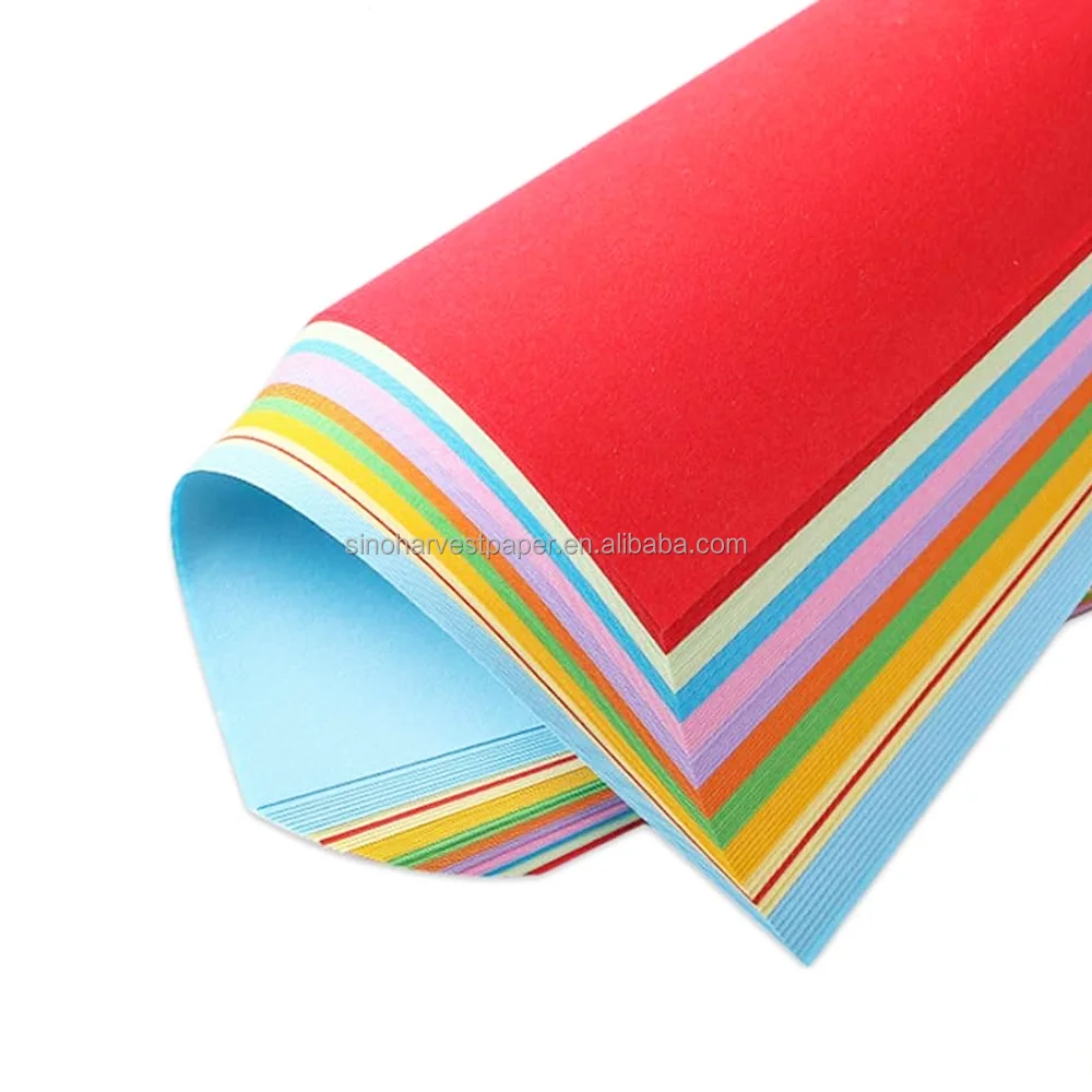 Production of High Quality A4 Colored Paper School Office Double-sided Can Be Used for Origami