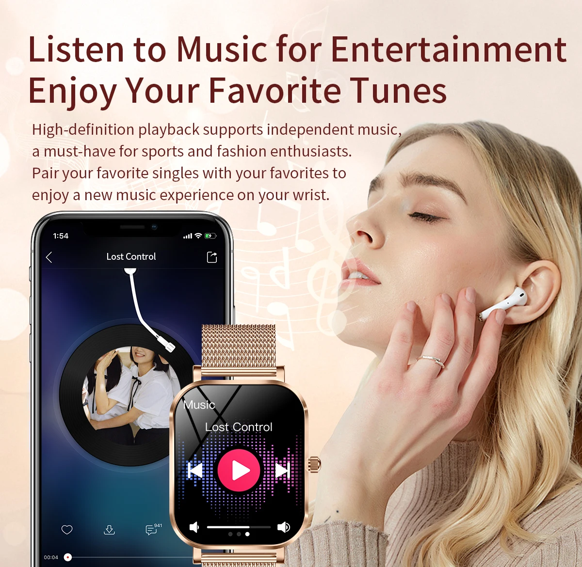 If you are searching for a supplier of a product with perfect quality control and highly competitive prices, which gives you an advantage in expanding your local market, then contact us now!  Competitive suppliers of  2026  MK90 Fashion Ladies Smart Watch with 1.75 Inch TFT IP68 Waterproof Heart Rate BT Call Music Smart Watch for Women