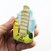 Azul pavo real Italia torre de Pisa-centro