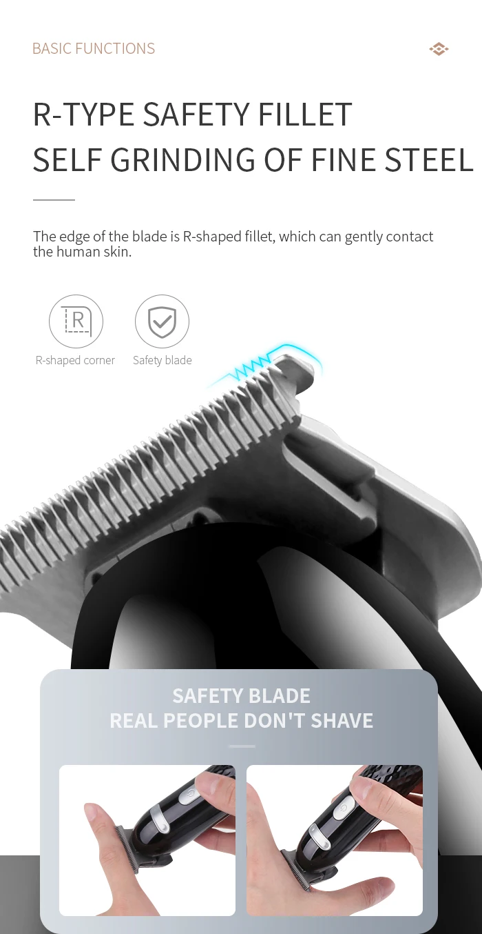 Professional Salon Barber Hair Trimmer Beard Mower Shaving Cutting