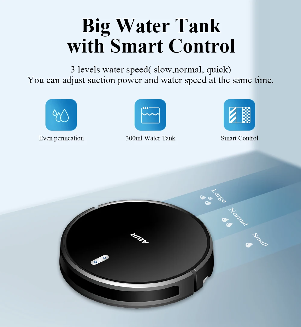 ABIR G20 Automatic Charging Wireless Remote Controller Wet and Dry Robotics Portable Vacuum Cleaner