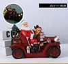 Santa driving a car