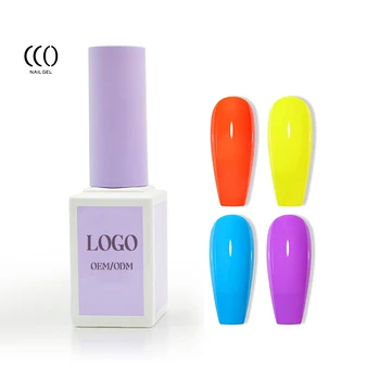 CCO colorful private label 15ml nail gel uv gel factory new nail gel polish