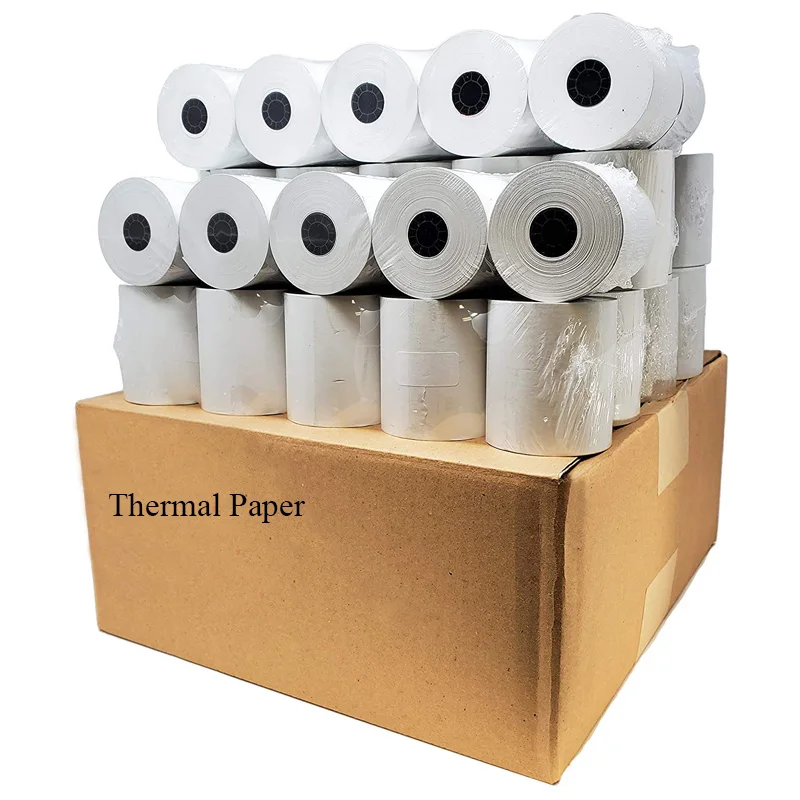 Рулон термальной бумаги 80x80, термальная бумага для кассового аппарата 3 1/ 8X230 дюймов