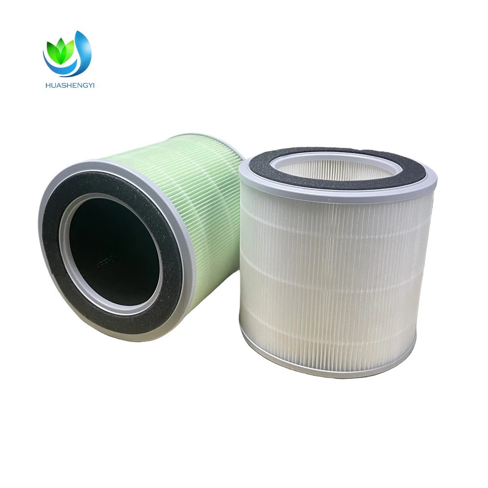 product walson custom replacement air purifier home h13 hepa filter pm25 smart touch large bladeless fan air purifier filter-4