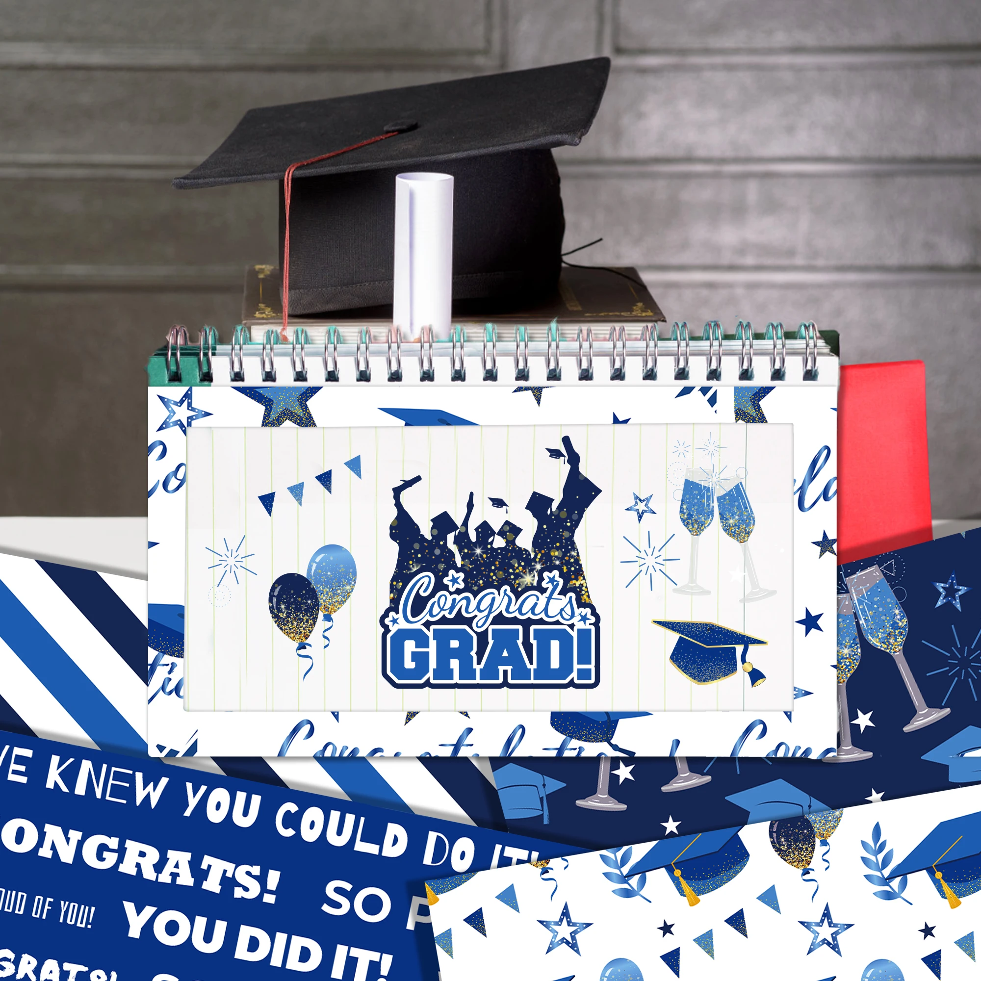 double sided grad cards 5x7 Flat Card DOUBLE GRAD