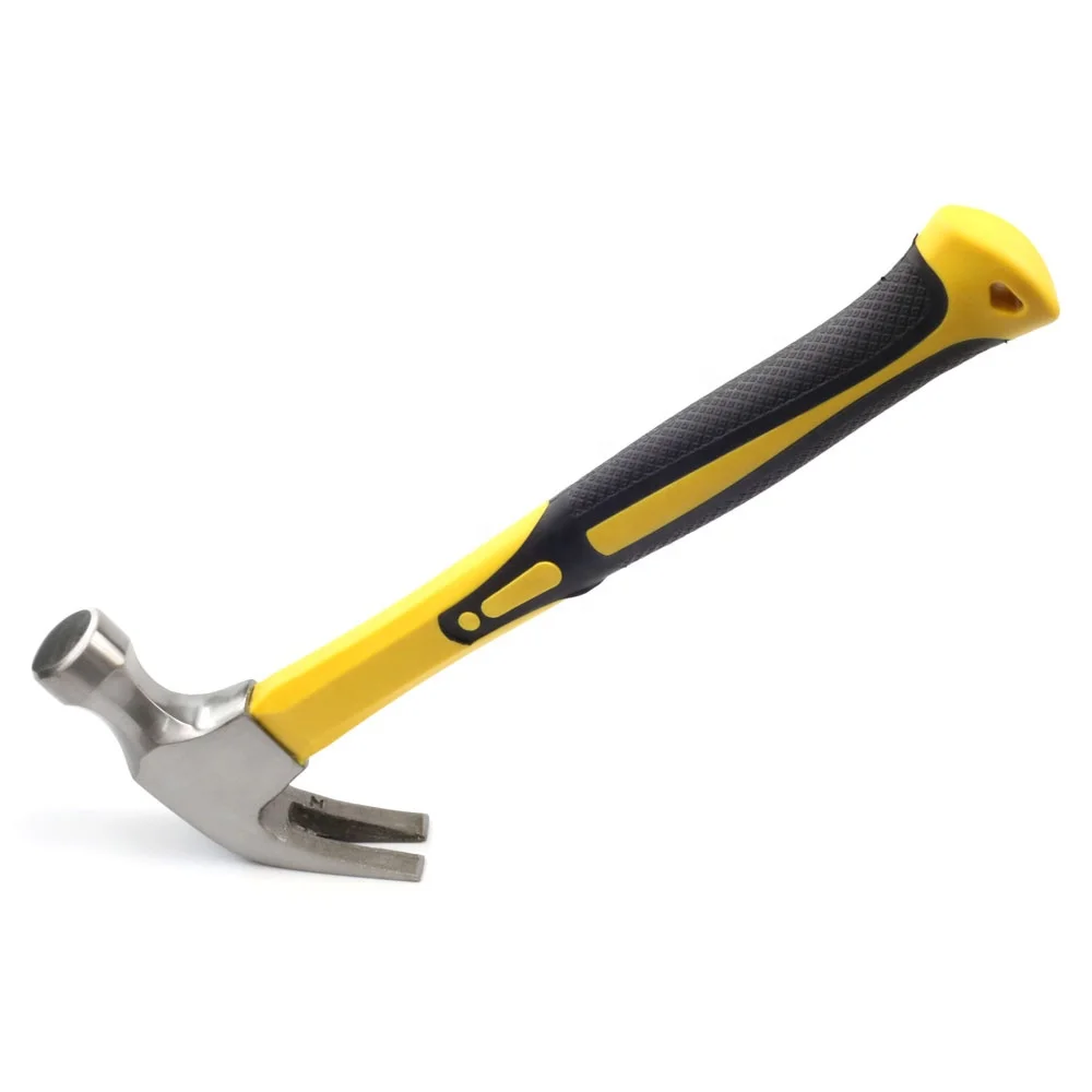 American Type 8oz 16oz 20oz Claw Hammer With Plastic Coated Fiberglass Handle