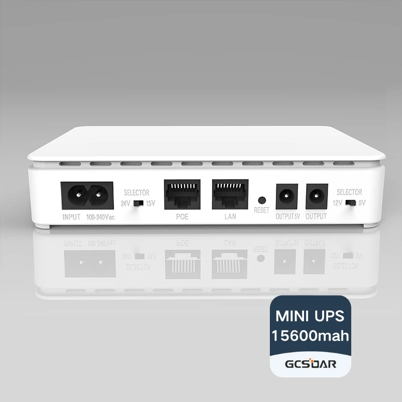 Mini UPS Para Router Y Modems 15600mAh Lithium Battery 12V 24V Mini Power Bank Mini UPS for Router and Modems