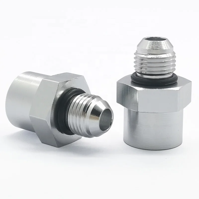 Russell Male M16x1.5 O-Ring To AN6 Power Steering & Fuel Line Adapter – Silver Finish