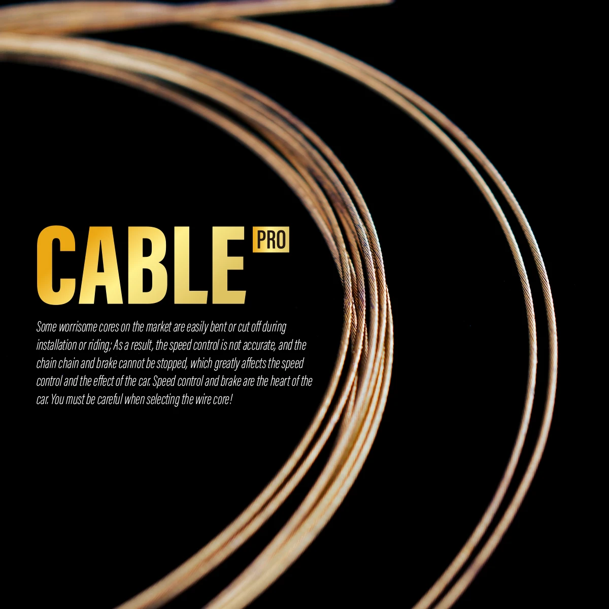 Pro Slick Polished Universal Bicycle Shifter Cable For Road,Mtn,And