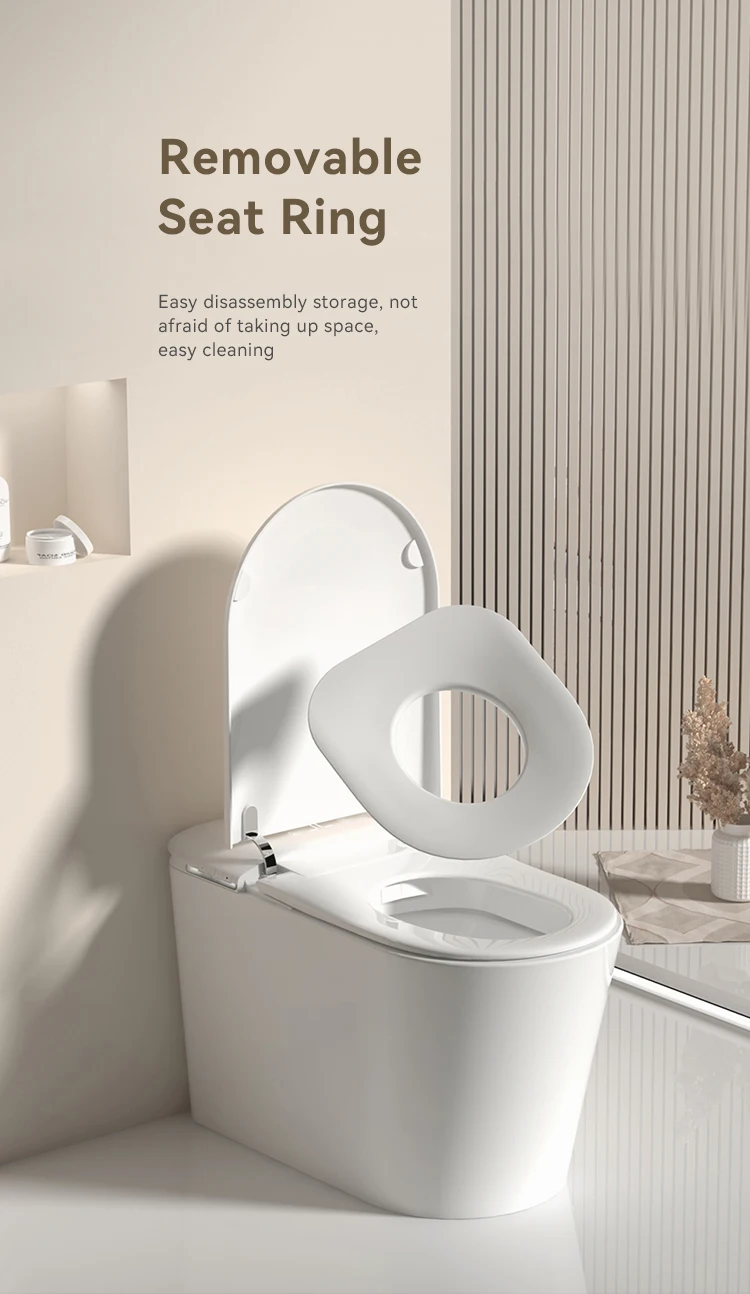 Modern Ceramic Automatic Sanitary Ware Floor Mounted One Piece Intelligent Wc Commode Toilet