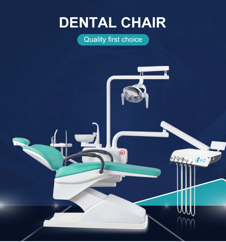 Promotion dental chair and dental unit full set with woodpecker N2 scaler handpiece,compressor,intraoral camera,curing light