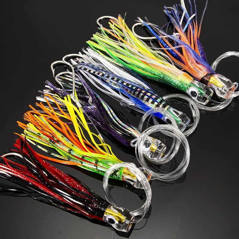 Leurres De Pêche Traîne 6,5 Pouces - Lot De 6 Pièces - Pour Marlin, Thon, Gros Poissons