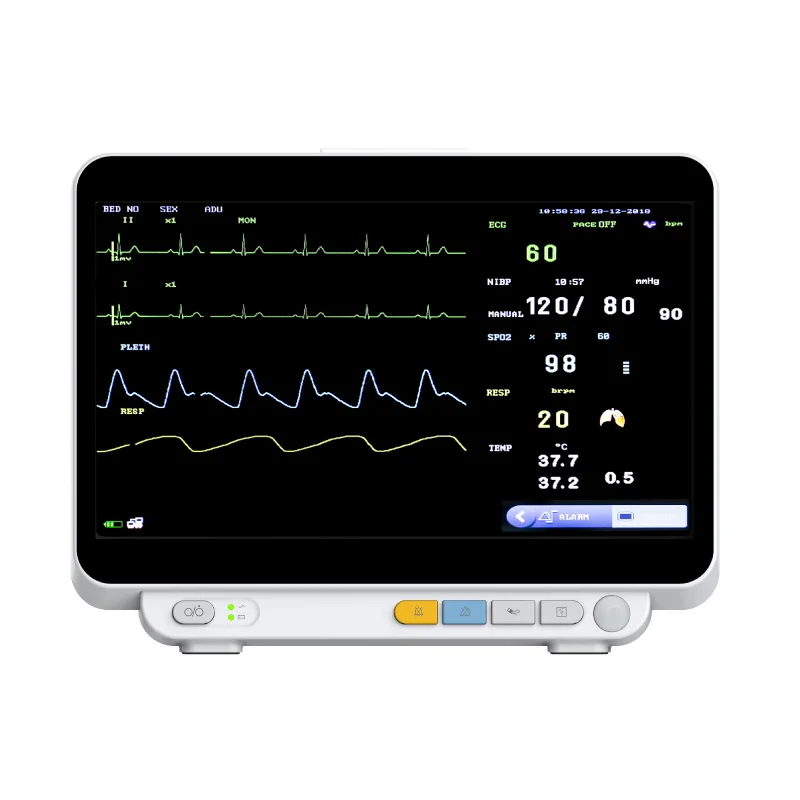 VM14Pro Veterinary Multi-Parameter Pet Vital Signs Monitor ECG NIBP SPO2 RESP Temp 14-inch LCD Touch Screen Built-in Lithium Ion