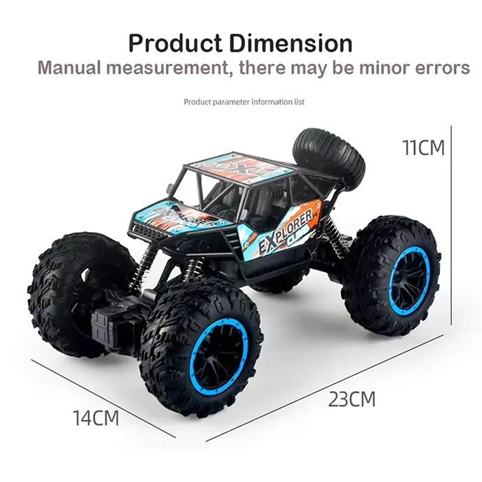 Boy Toy Radio Control Climbing Crawler Off Road Rc Truck 2.4ghz 1/18 Remote Control Cross Country Car Rc Car Toys for Kids