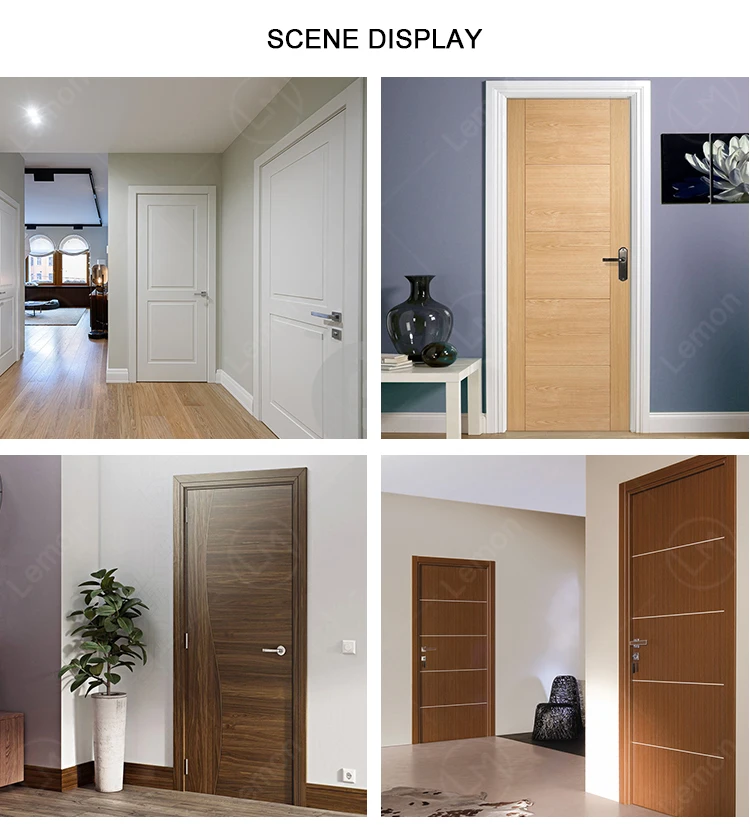 First Class Mdf Solid Wood Internal Doors Top Quality Melamine Hotel