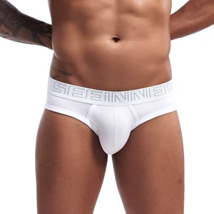 Wholesale Seeinner Casual Men Trunk Stretch Cotton Elastic Band Breathable Underwear Men's Briefs for Men