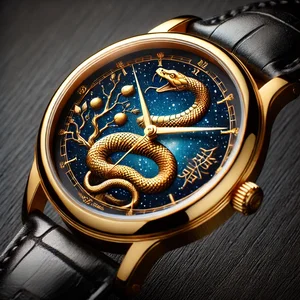 Custom Snake or Mouse Dial Mechanical Movement Watches Masterfully Designed Snake Dials Unleash the Serpents Grace