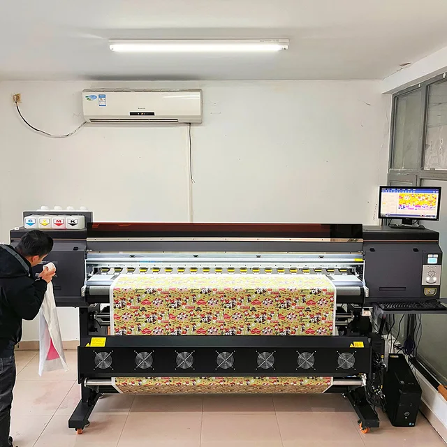 1.9m 4 i3200 Sublimation Printer Large Format Textile and Cloth Inkjet Sublimation Fabric Printer Printing Machine for Sale