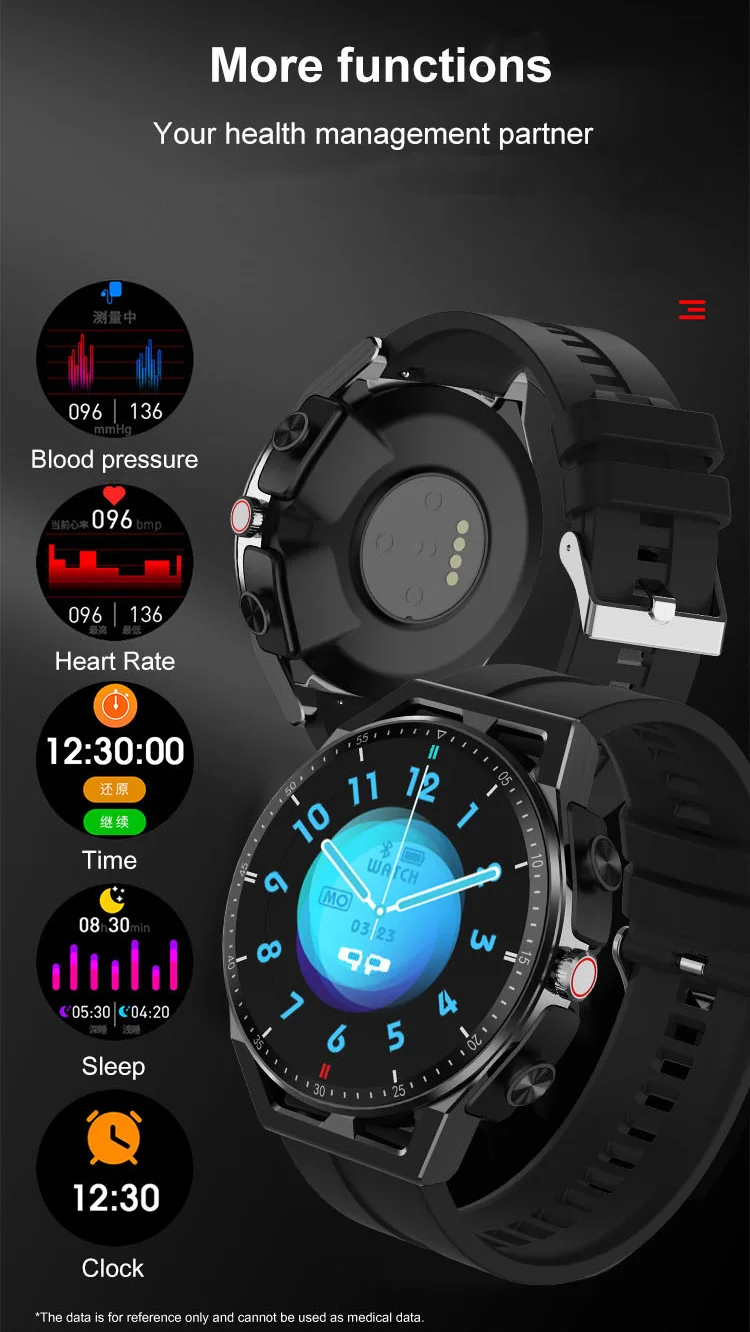 Reloj inteligente T10, dispositivo con auriculares inalámbricos, BT