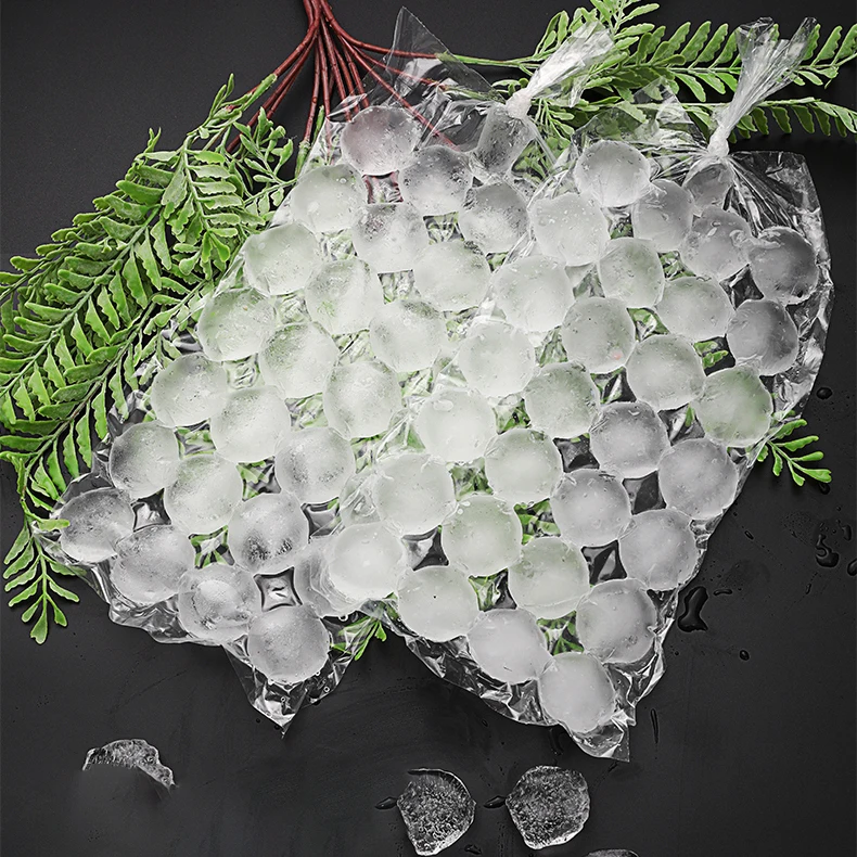 Custom Disposable Ice Cube Freezer Plastic Packaging Bags For Water And
