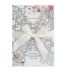 Silver Glitter cover+insert+envelope+Bow