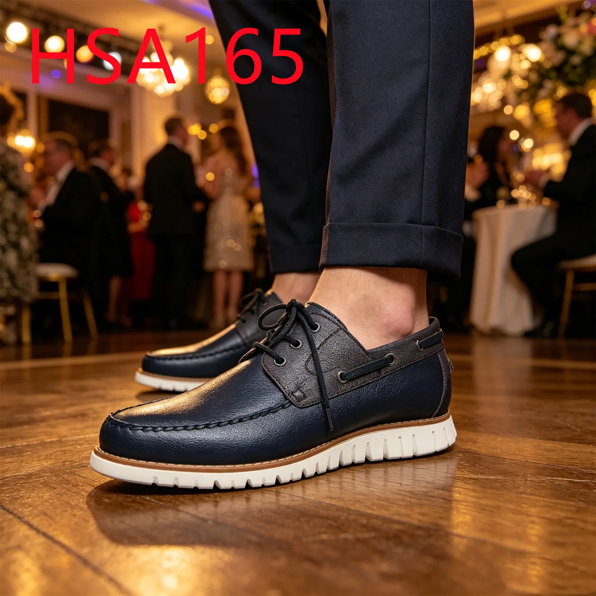 HY,Holiday Party Double Color Rubber Sole With Stitching Office Shoes New Arrival Simple yet Classy Look Men Dress Shoes HSA165