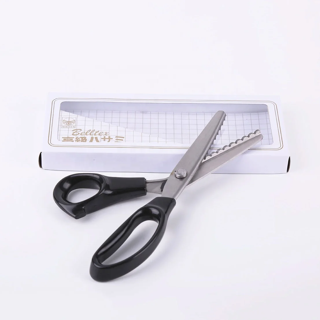 5 7mm Round Zig Zag Scissors Professional Stainless Steel Shears Sewing
