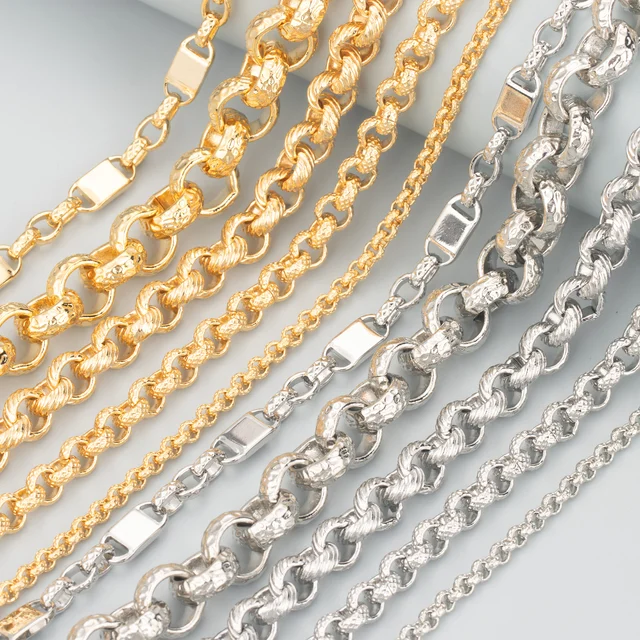C118 wholesale chain,jewelry accessories,nickel free,diy chain,18k gold rhodium plated,copper,bracelet necklace findings ,1m/lot
