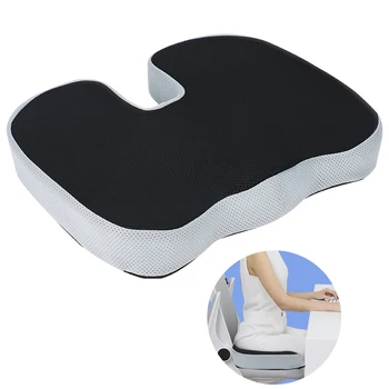 Car Seat Cushions 3D Mesh Memory Foam Office Chair Seat Cushion Ergonomic Design for Pelvic Pain Relief Lumbar Pillows