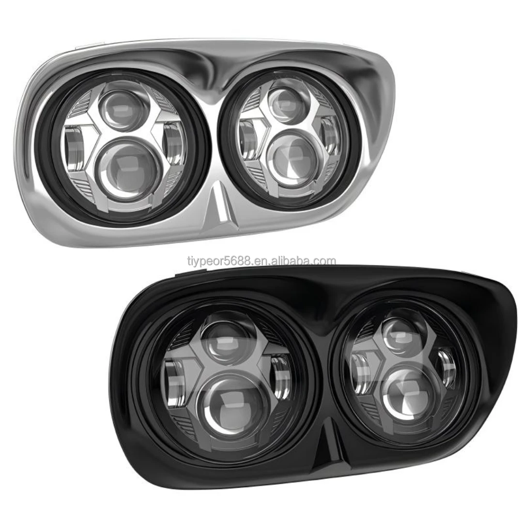 low beam motorcycle headlights for harley road glide 1998 2013 led headlights-3