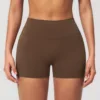 brown shorts