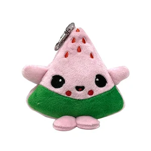 Customized Soft Plush Toy Stuffed Watermelon Keychain Plush Doll