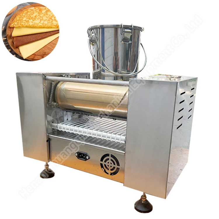 Crepe Crust Machine Cheese Cake Thousand Layer Cake Making Machine Machine for Sweet Snack Durian Crepe Cake