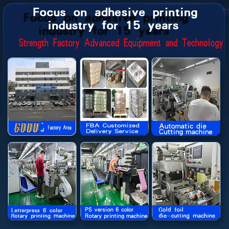Custom Personalized Waterproof Vinyl Printing Self Adhesive Labels Roll ...