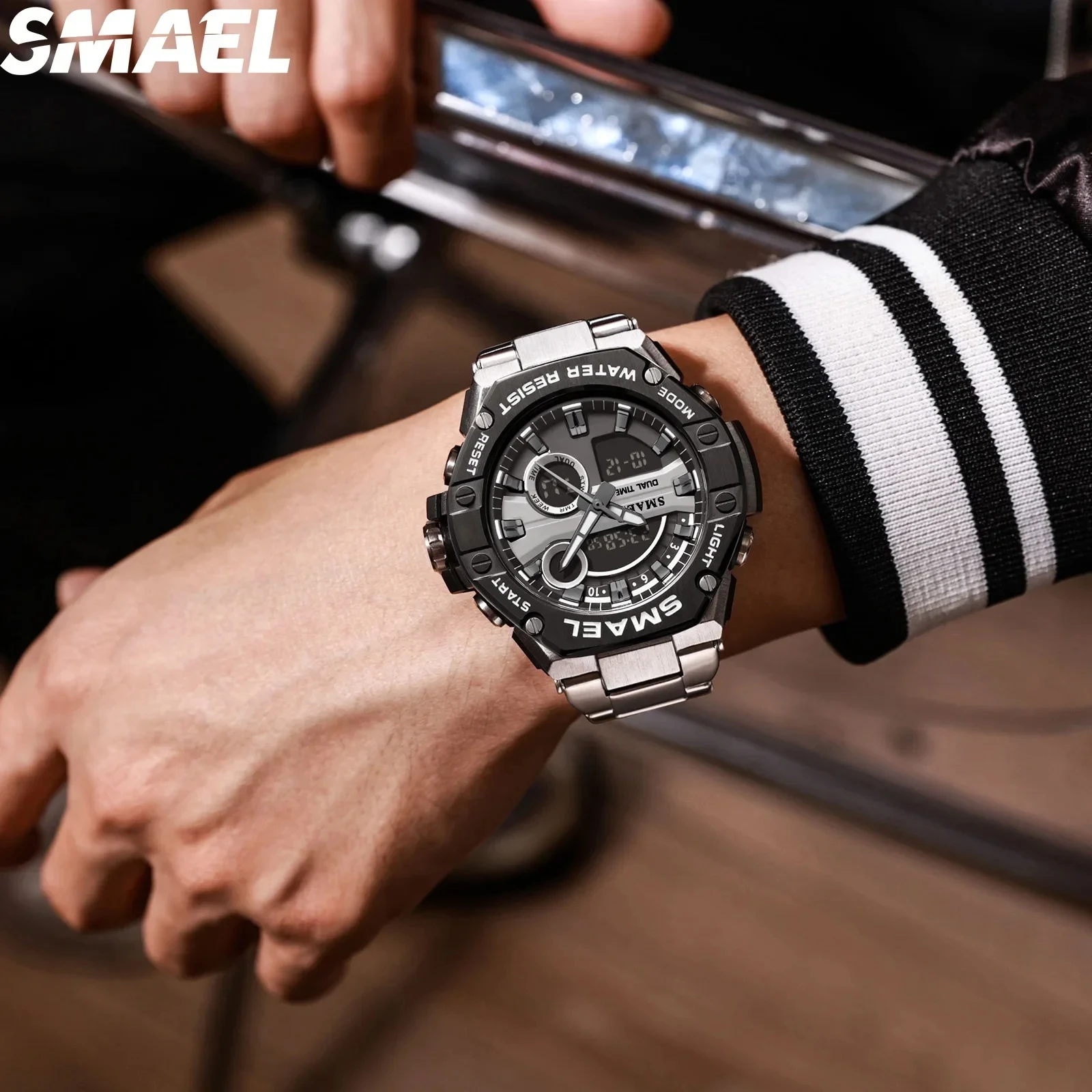 SMAEL Men's Watch 8090 Fashionable Waterproof Quartz