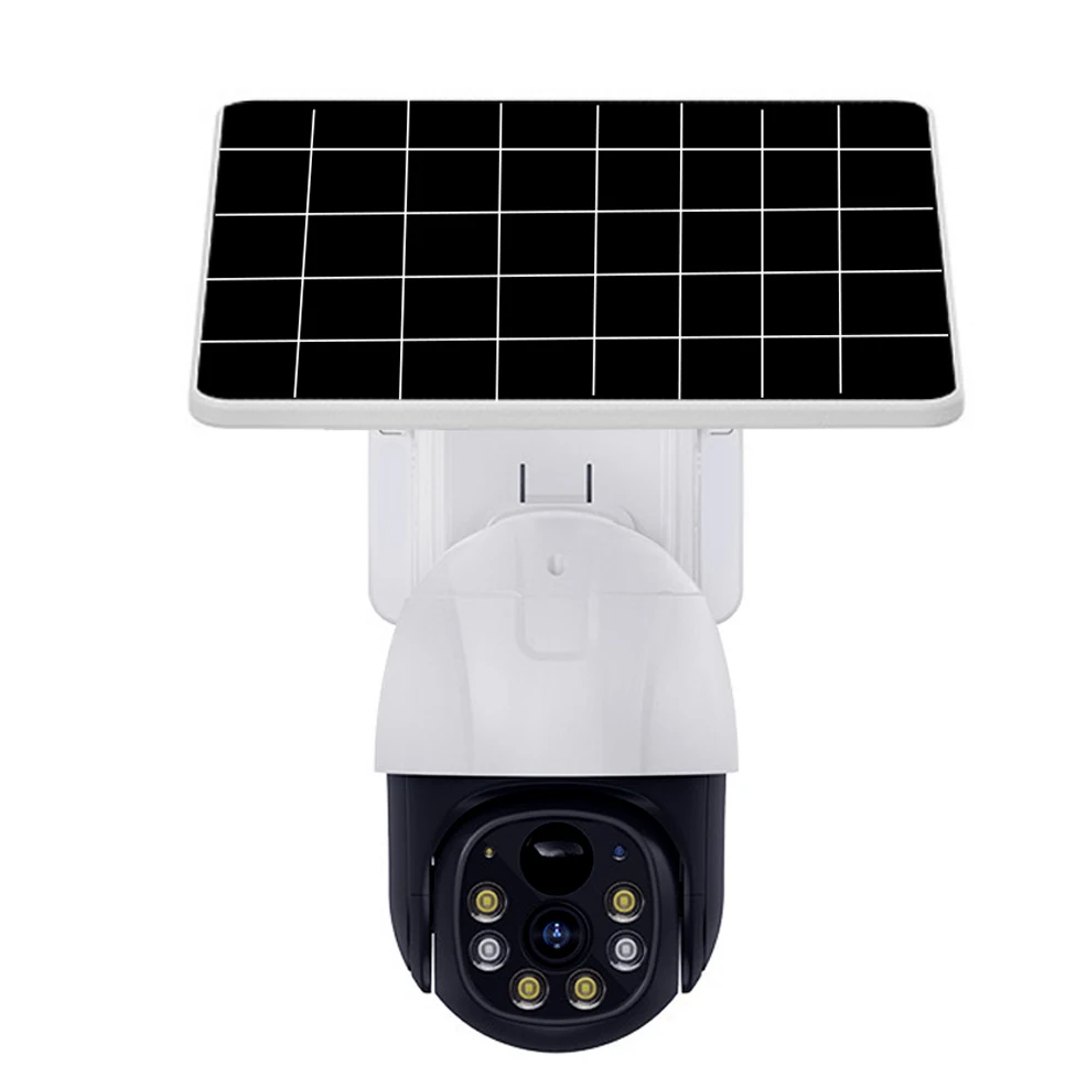 P6L 2K 4MP Wifi 4G Network Solar Panels Camera Cameras for Home Security Protection PIR Humanoid Detection CCTV Camera