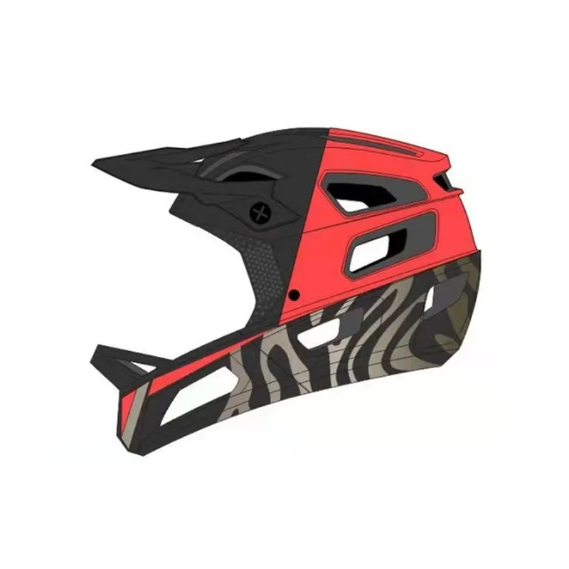 Yoloon New Launched Bike Helmet Full Face Unique Design Mtb Helmet Full