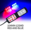 12 leds, Red&blue flash