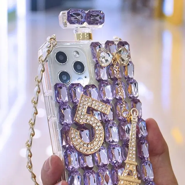 LUVI Fuzzy Furry 3D Bling Diamond Phone Case iPhone 13 Pro Max