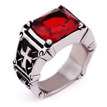 mens gemstone fancy engagement design your own hiohop goth ruby ring