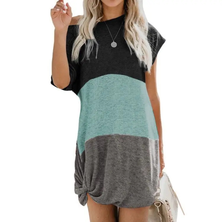 Women Summer Short Sleeve Baggy Dresses 