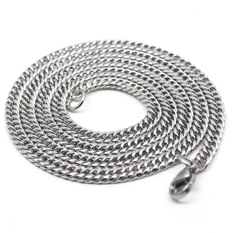 3mm 4mm Mens Womens Stainless Steel 